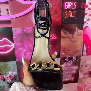 Chain Strap Heels